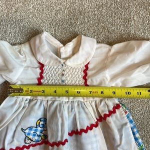 Vintage | Dresses | Vintage Baby Girl Dress With Smocking And Rick Rack ...